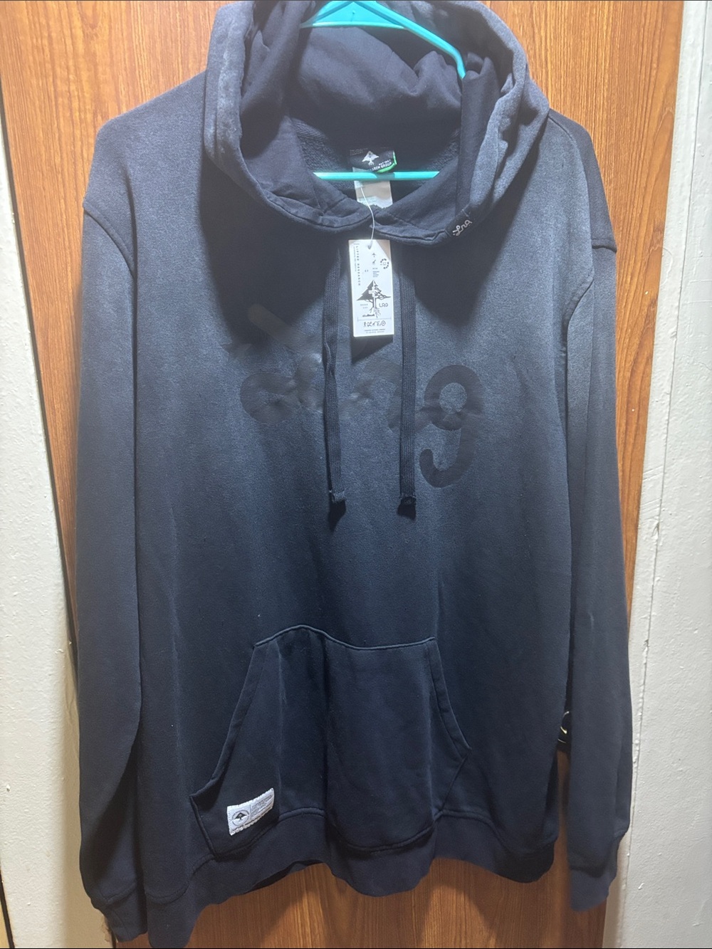 Lrg Black Pullover Hoodie with Subtle Logo